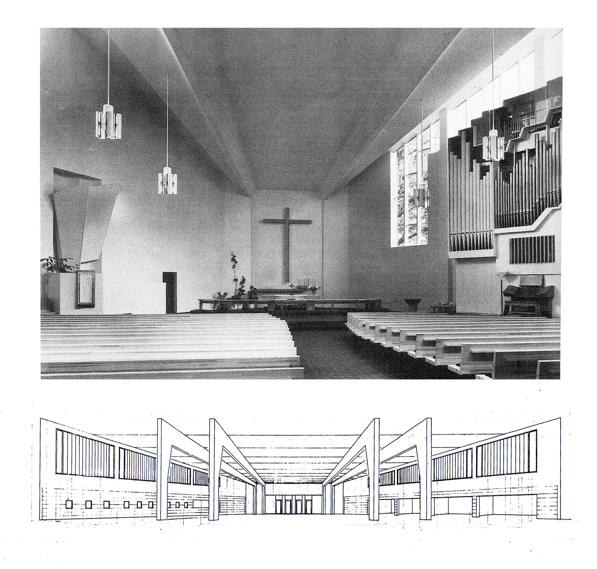 Iglesia Lathi. Alvar Aalto